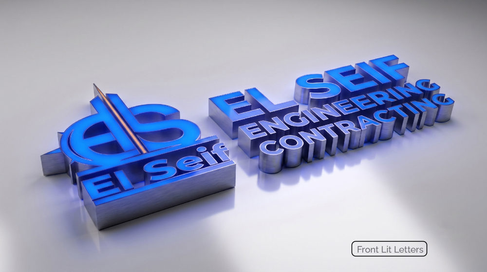Acrylic Signage with Metal Sides