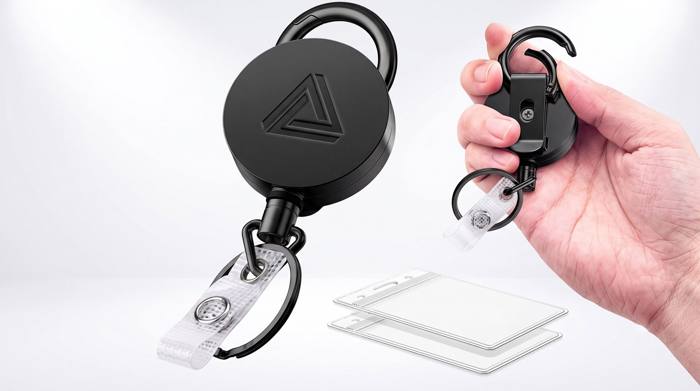 Retractable ID Card Holder