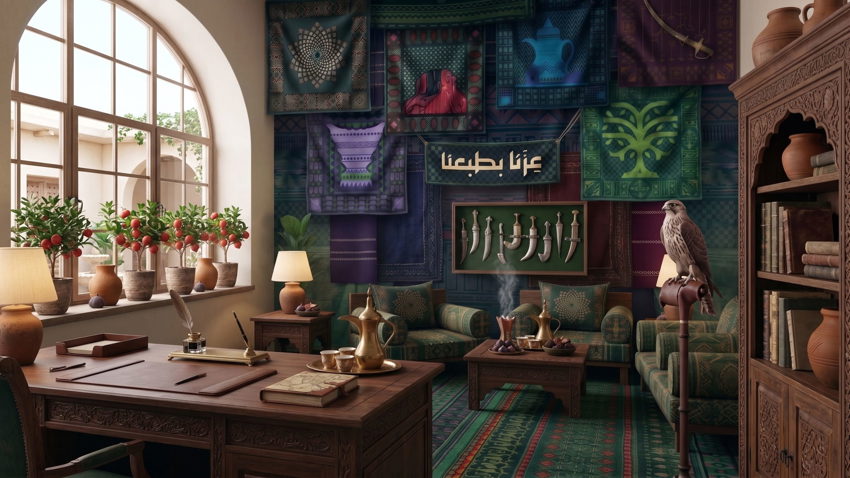 Custom Printed Wall Murals for Saudi National Day