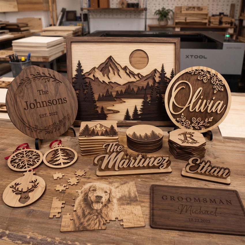 Laser Wood engraving