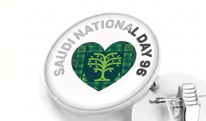 Custom enamel lapel pin with company logo for corporate events — Admark, Saudi Arabia Custom staff name badges and button bad