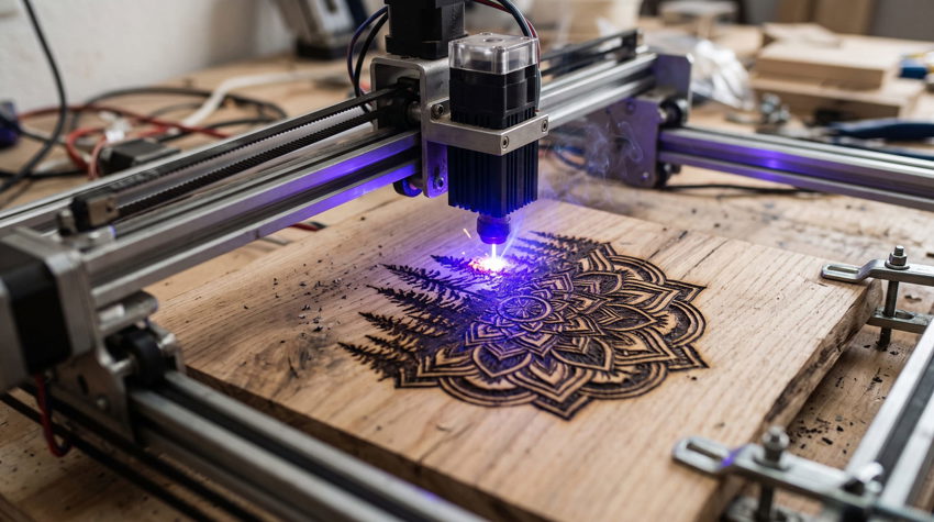 Laser Wood engraving
