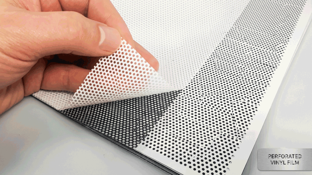  One Way Vision / Perforated Window Stickers