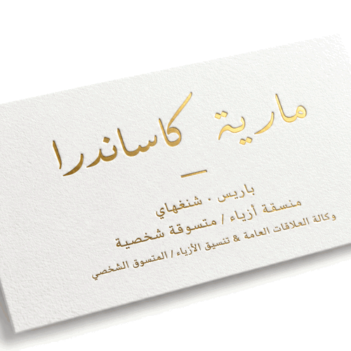 Hot Stamped Business Cards {Gold/Silver Foil Business Cards}