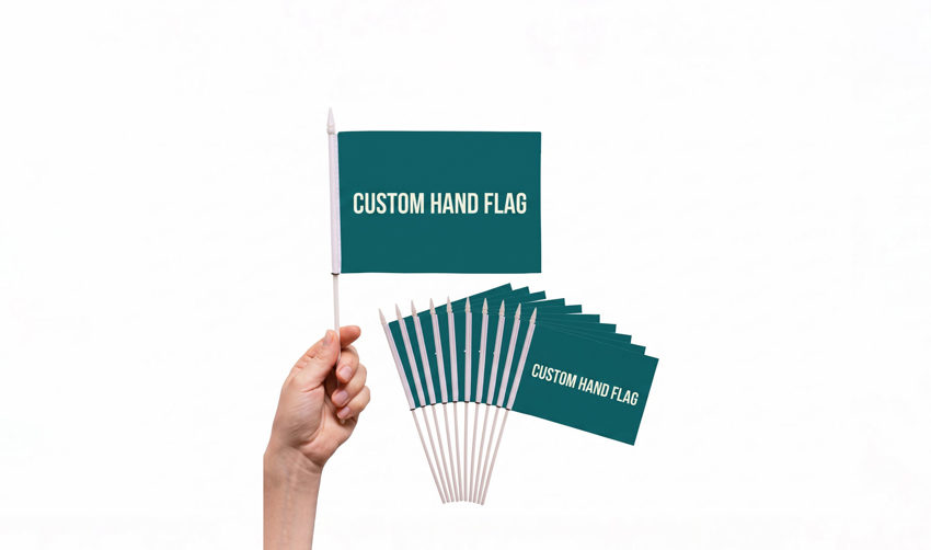 Hand flags for National Day and family gatherings in Riyadh