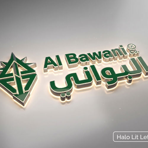 Acrylic Signage with Metal Sides