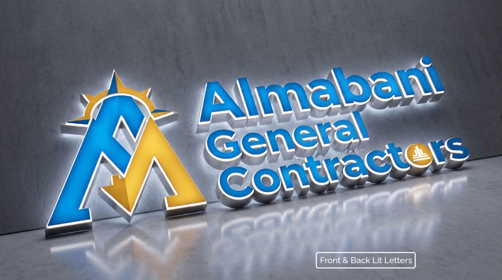 Acrylic Signage with Metal Sides