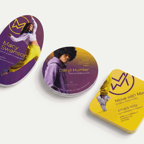 Die Cut Business Card